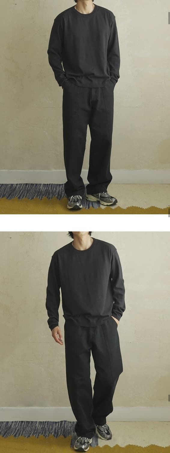 [시도] EVERYWHERE 라운드넥 니트 다크네이비 3사이즈 상품이미지2