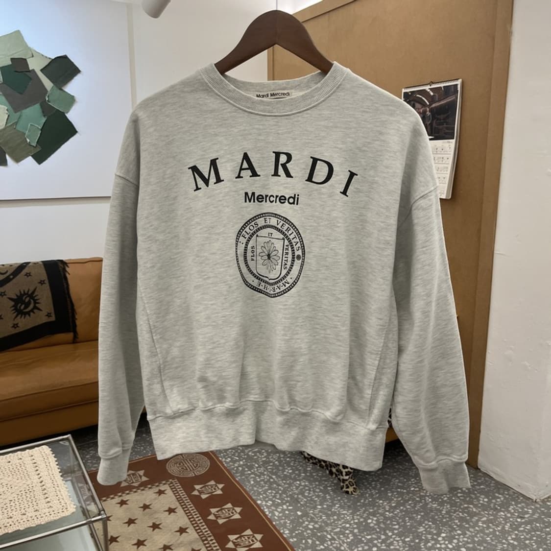 마르디메르크디 레트로 빈티지 프린팅 맨투맨 M C10293 상품이미지3