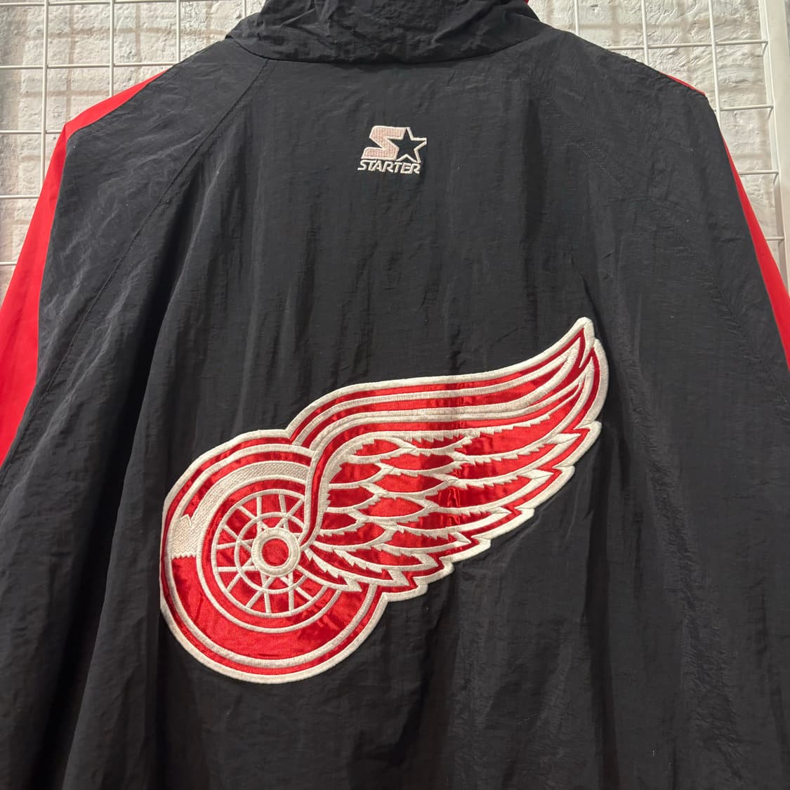 스타터 X NHL 90s 올드스쿨 디트로이트 레드윙스 바람막이 L 상품이미지6