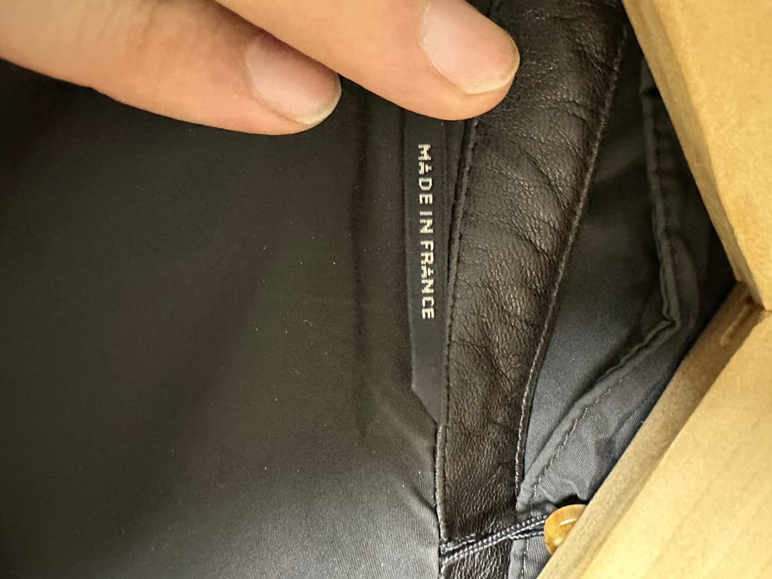 에르메스 02년도 아카이브 가죽 시어링 나일론 자켓 52 상품이미지9