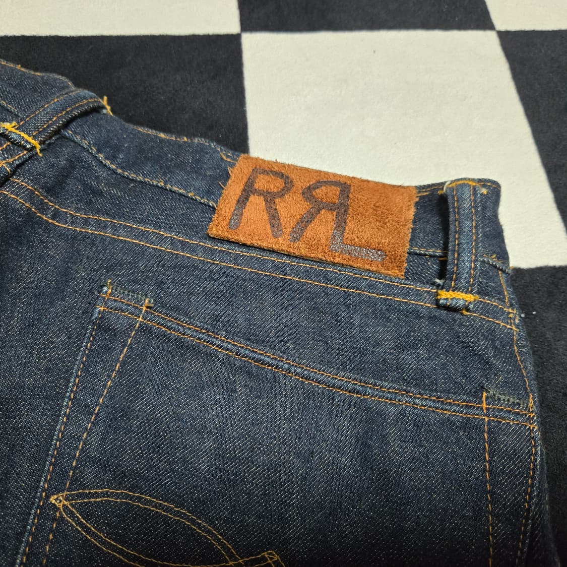 32x28 RRL 더블알엘 로우 스트레이트 재팬 셀비지 생지 데님 상품이미지6