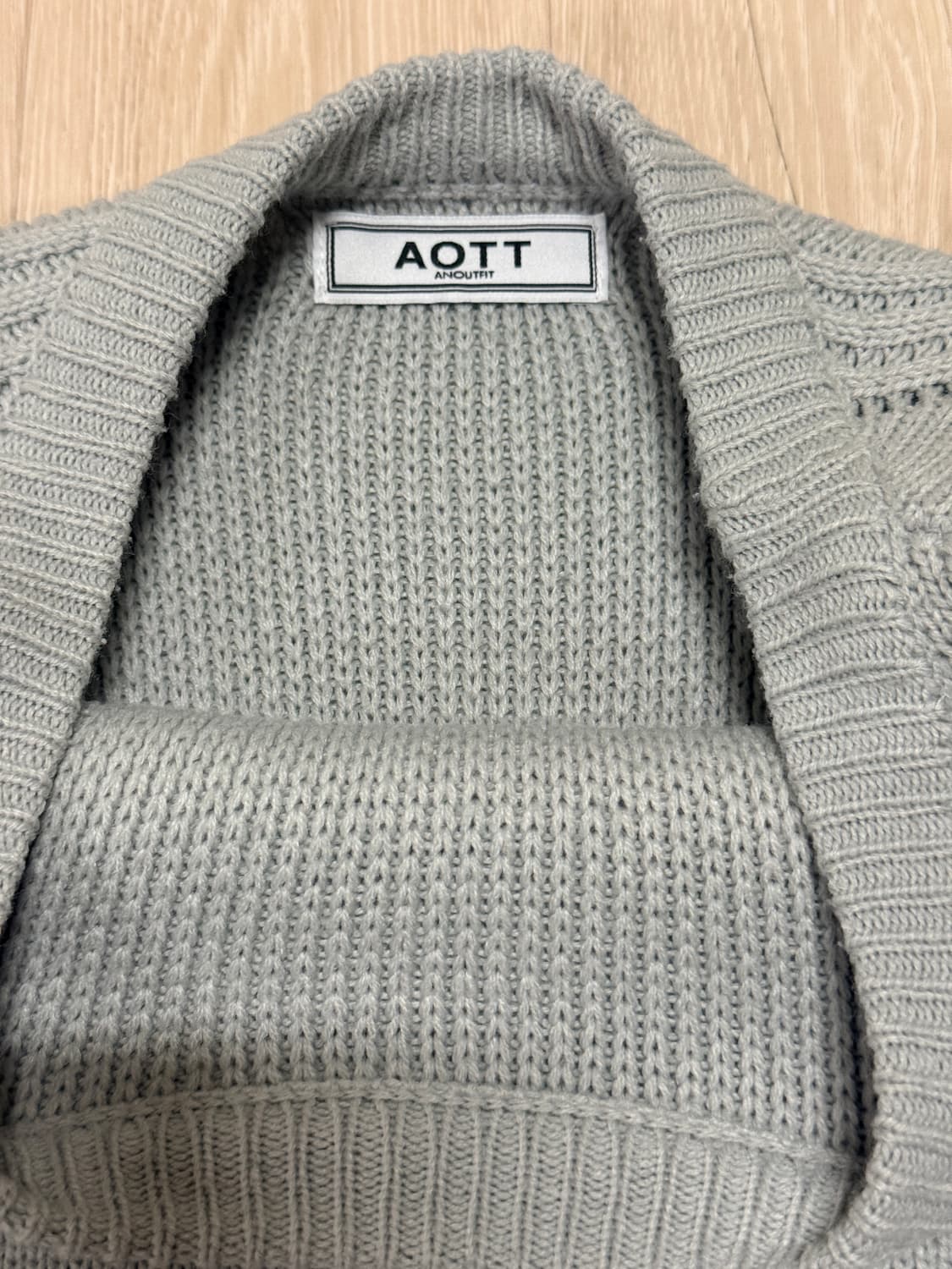 AOTT 언아웃핏 니트 베스트 조끼 상품이미지2