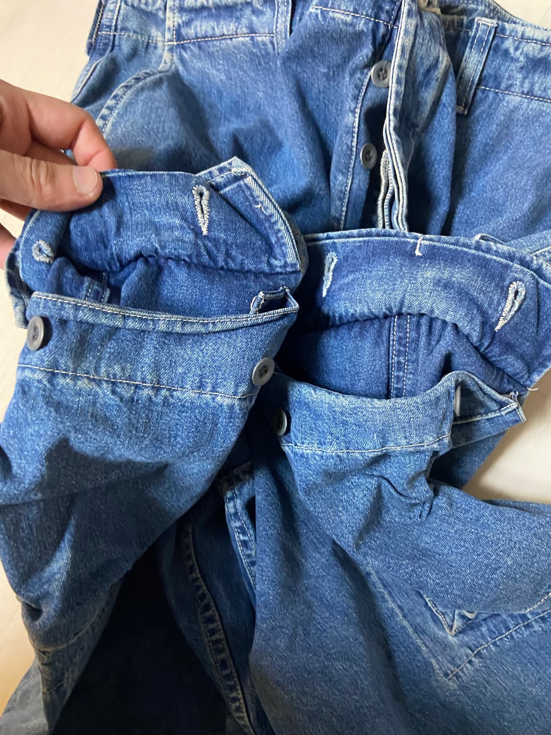 [36x30]90s RRL 데님 카고 팬츠 상품이미지6