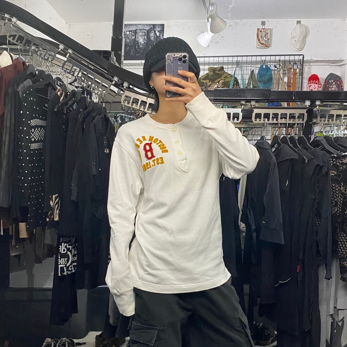 Major league 보스턴 레드삭스 패치 롱슬리브 상품이미지1