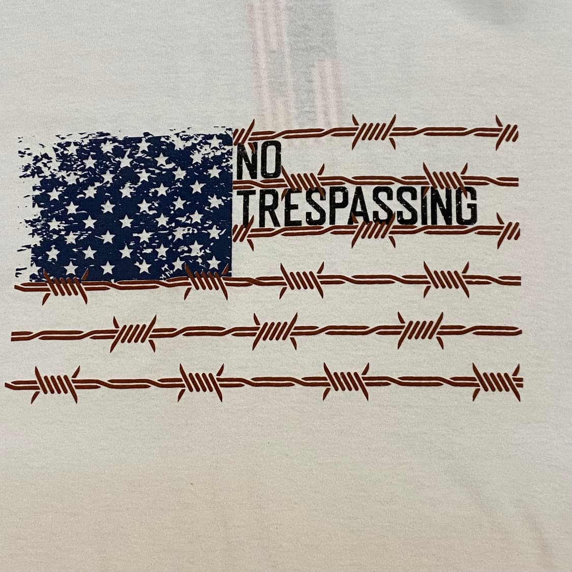 USA 빈티지 길단 미국 국기 노트레스패싱 프린팅 반팔티 상품이미지3