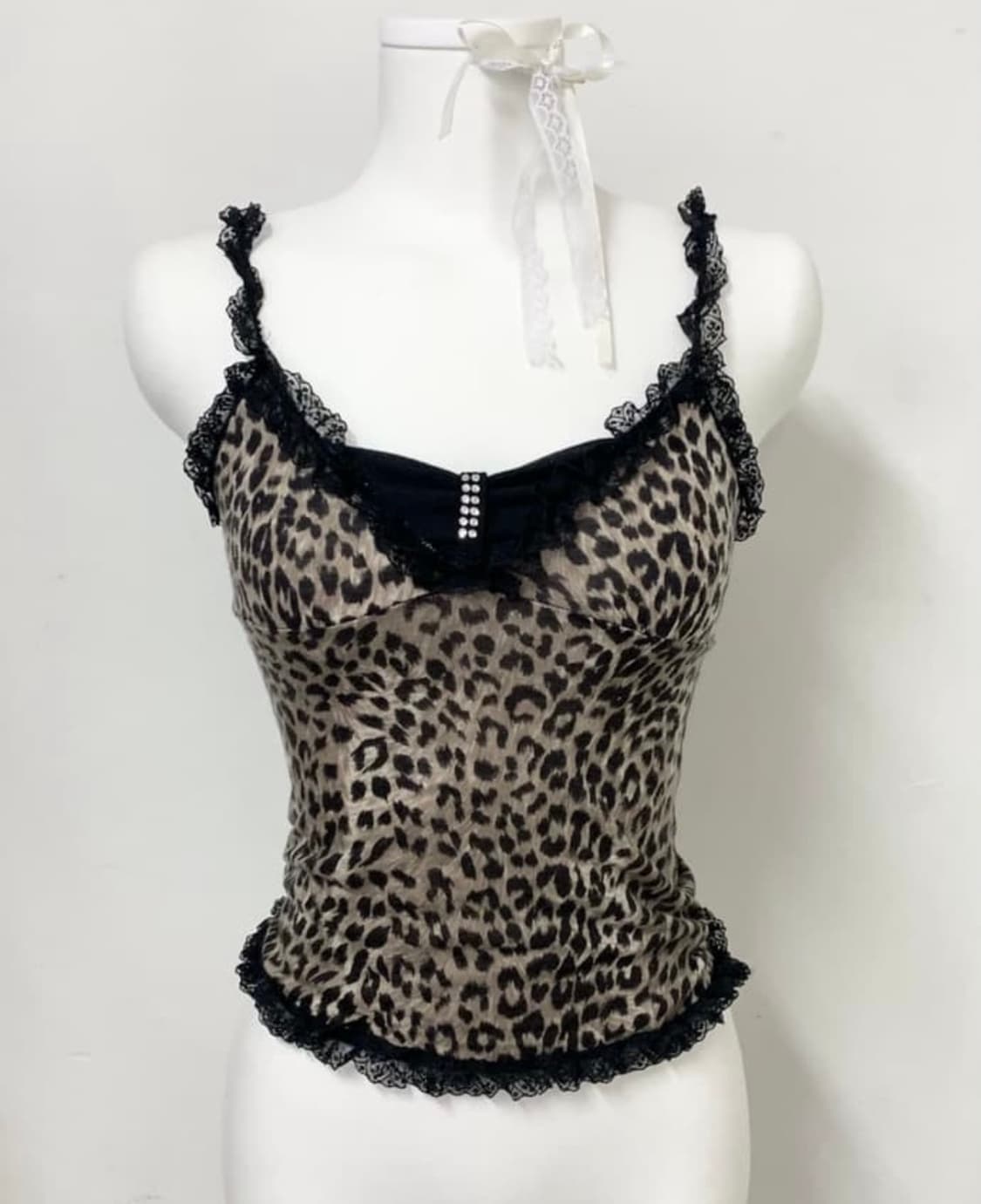 세실맥비 레오파드 레이스 탑 오네갸루 베메클 베이비메탈클럽 상품이미지1