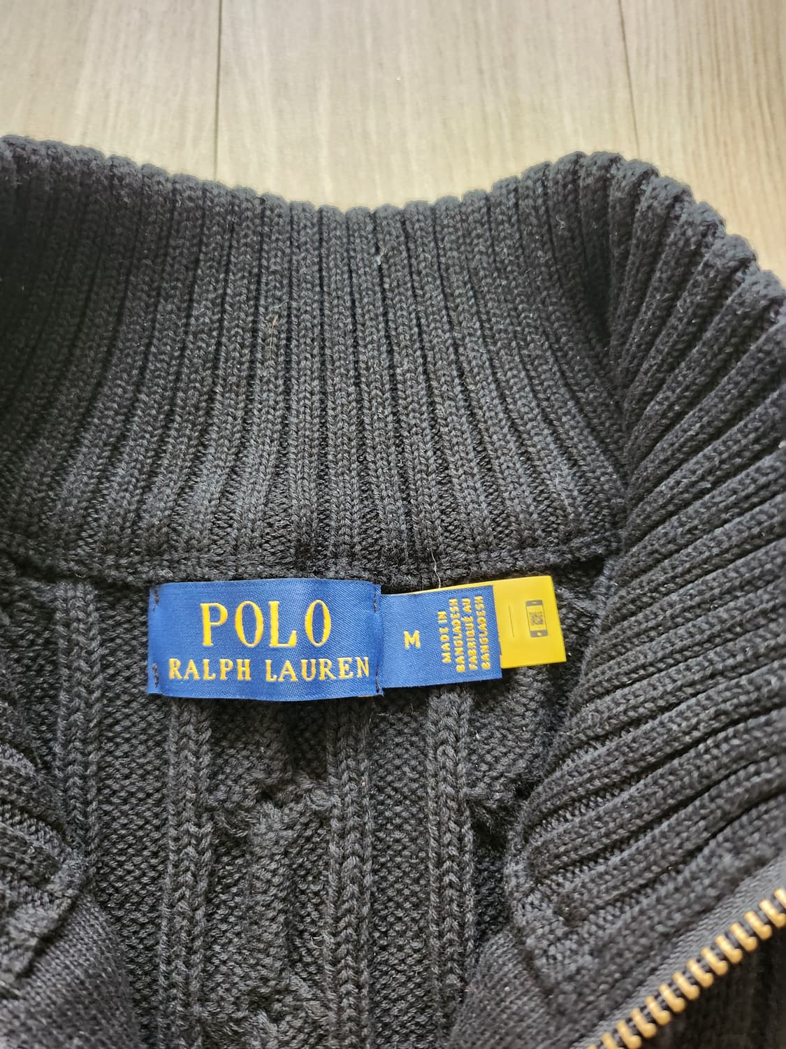 폴로 하프집업 케이블니트 (M 상품이미지9