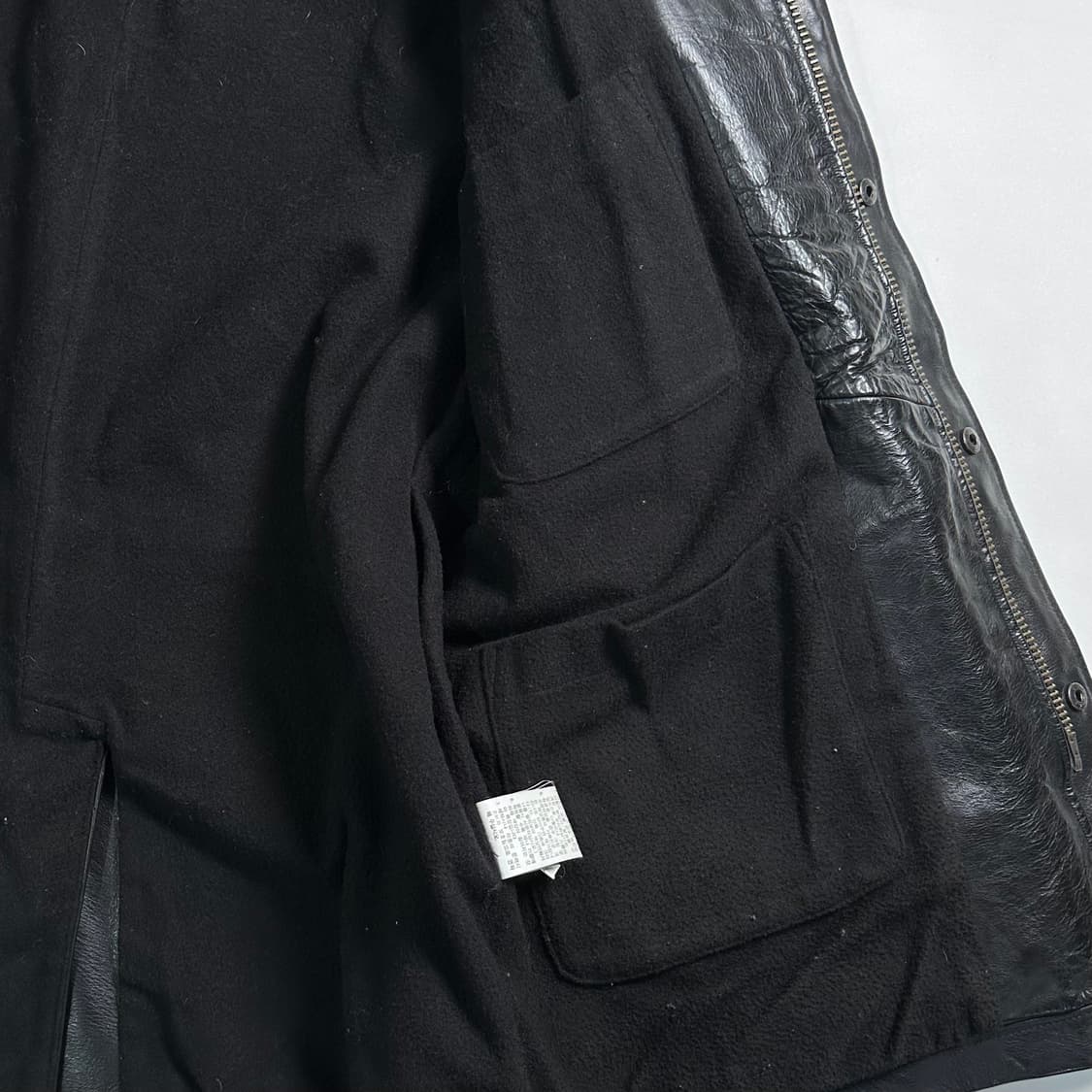 폴로 랄프로렌 블랙 카우레더 카코트 상품이미지7