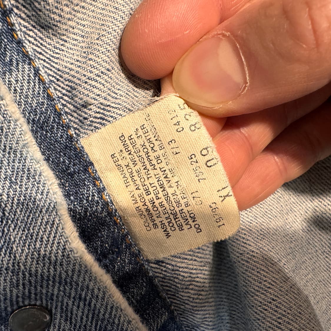 80-90s Levis 3rd Denim Trucker Jacket 상품이미지9