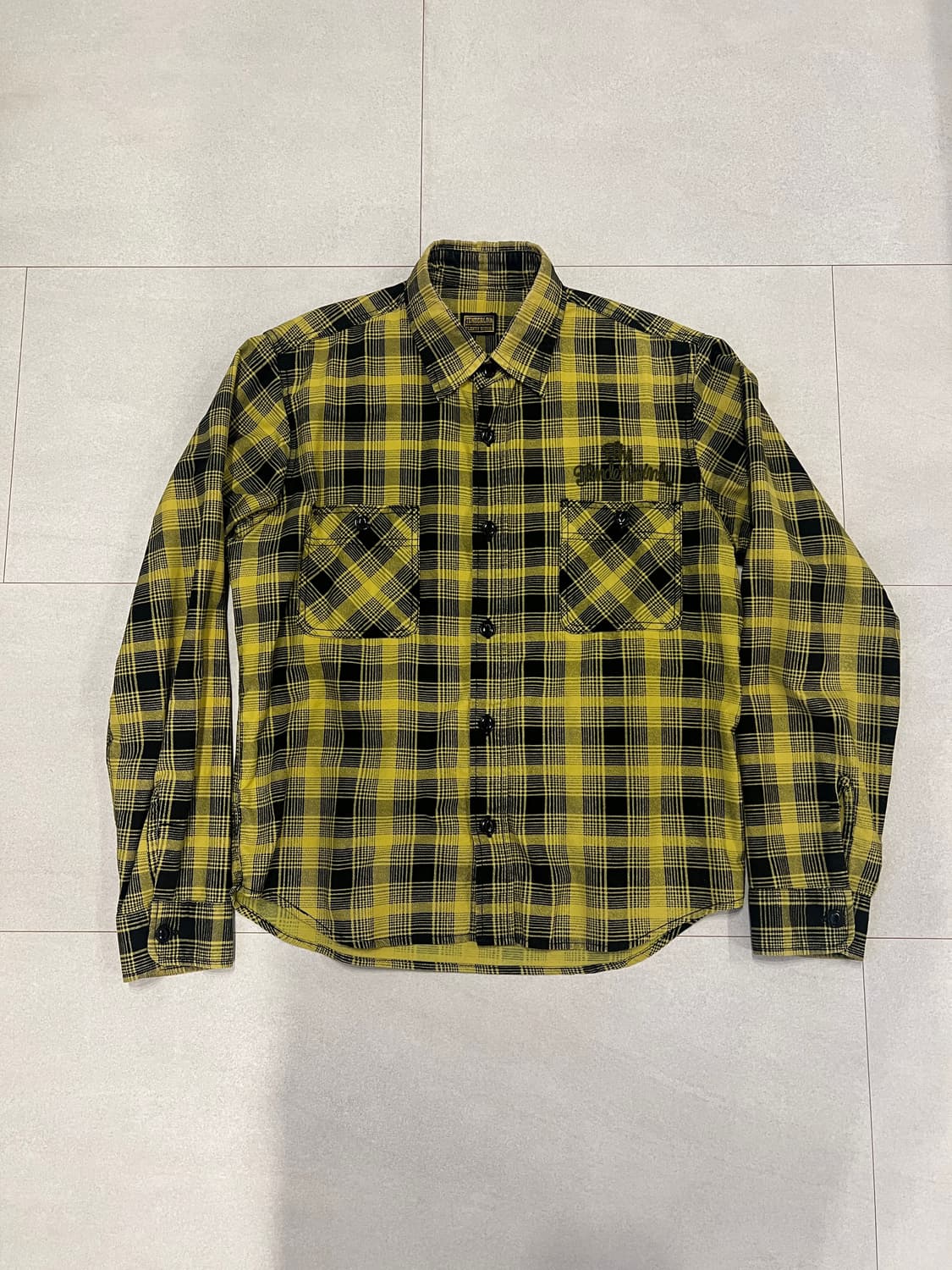 텐더로인 체인스티치 로고 체크 셔츠 S 상품이미지1