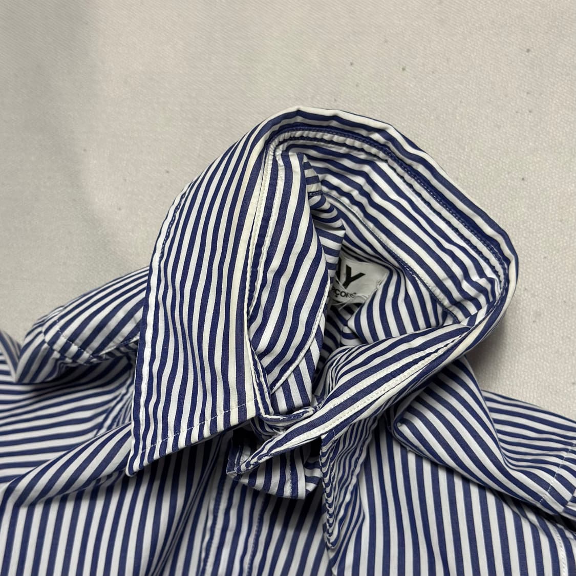 S 꼼데가르송 여성용 스트라이프 셔츠 상품이미지6