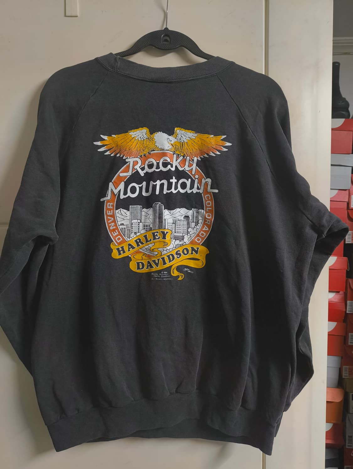 90s 할리데이비슨 스웻셔츠 xl 상품이미지4