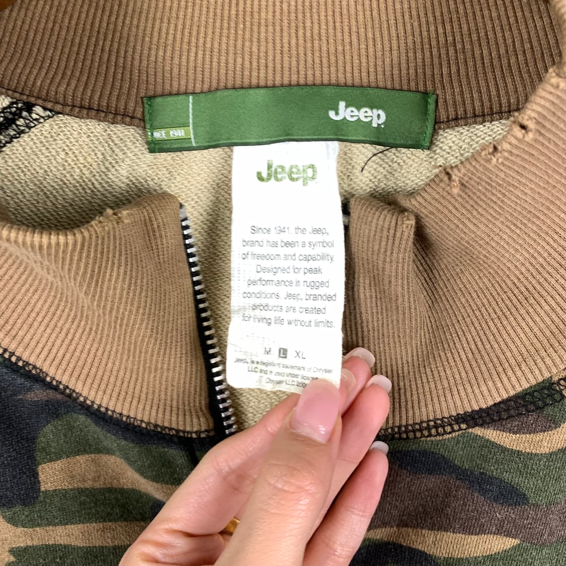 Jeep 지프 카모 패턴 코튼 져지 상품이미지5