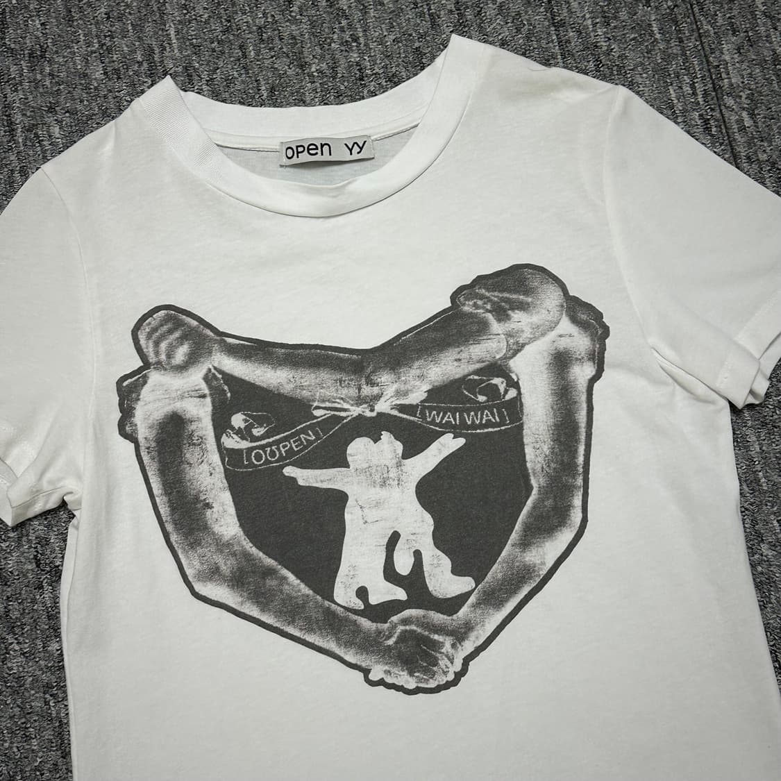 Open yy 오픈와이와이 반팔 티셔츠 허그 앤 하트 hug&heart 상품이미지4