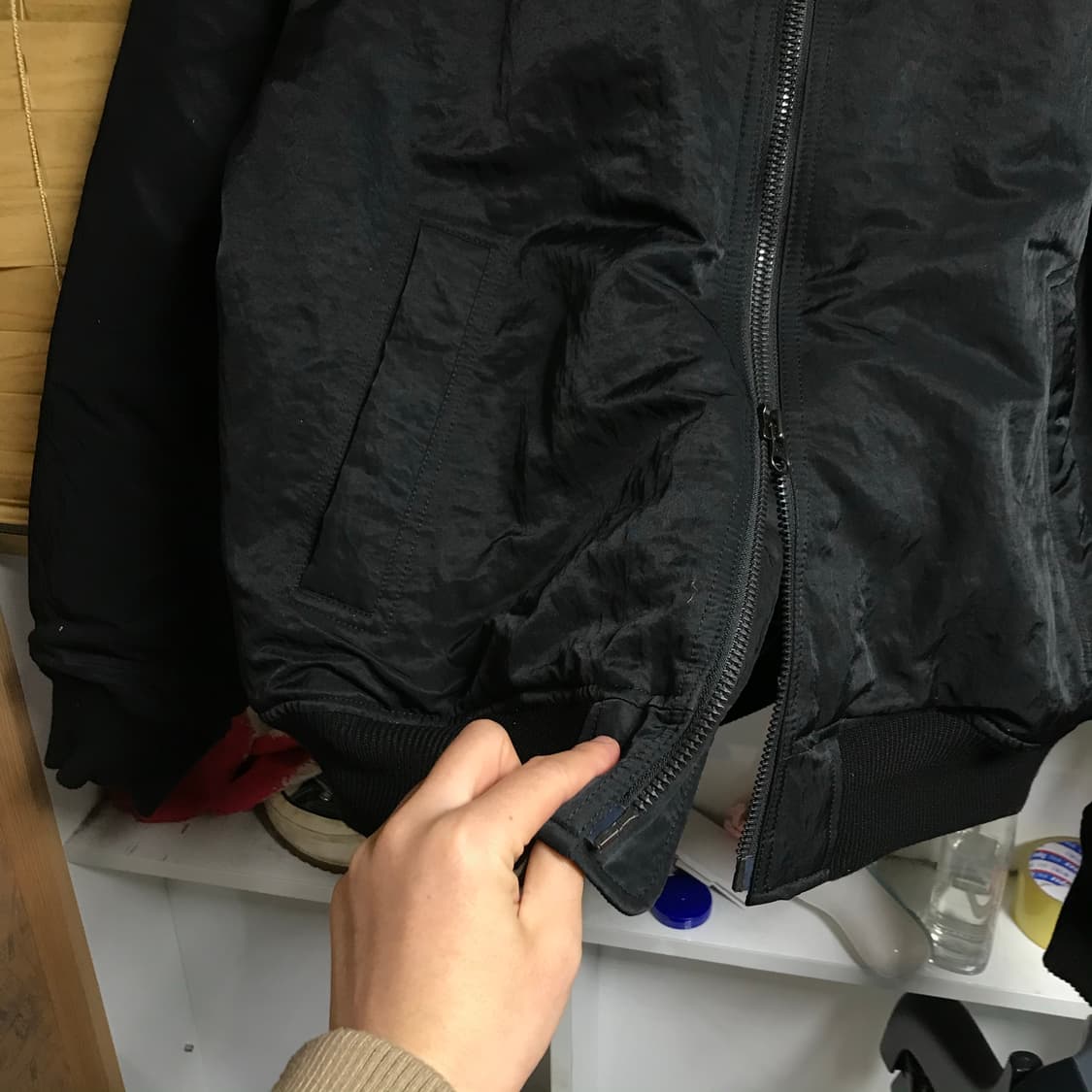 커스텀멜로우 투웨이 누빔 ma-1 항공점퍼 상품이미지4