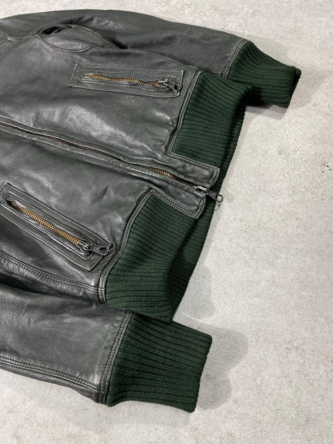 [S] Dritte 드리떼 고트스킨 투웨이 람포집업 레더자켓 상품이미지3