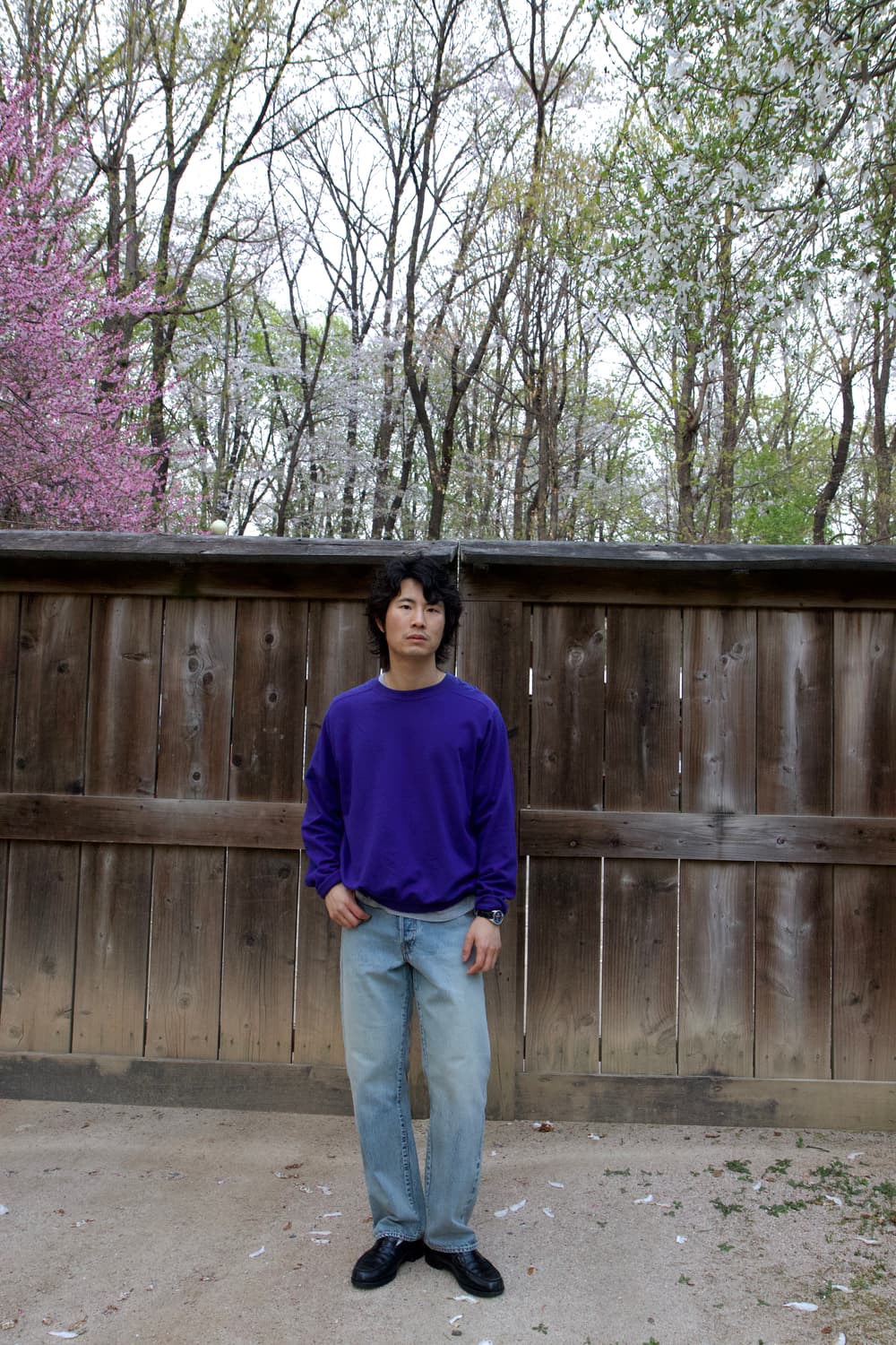 Maatee&sons 라이트 스웻셔츠 네이비퍼플 상품이미지9