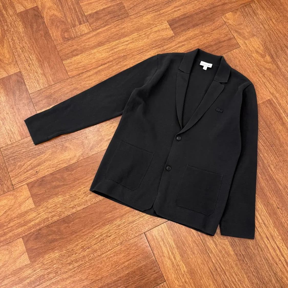 95 라코스테 차콜 자켓 버튼 가디건 상품이미지2