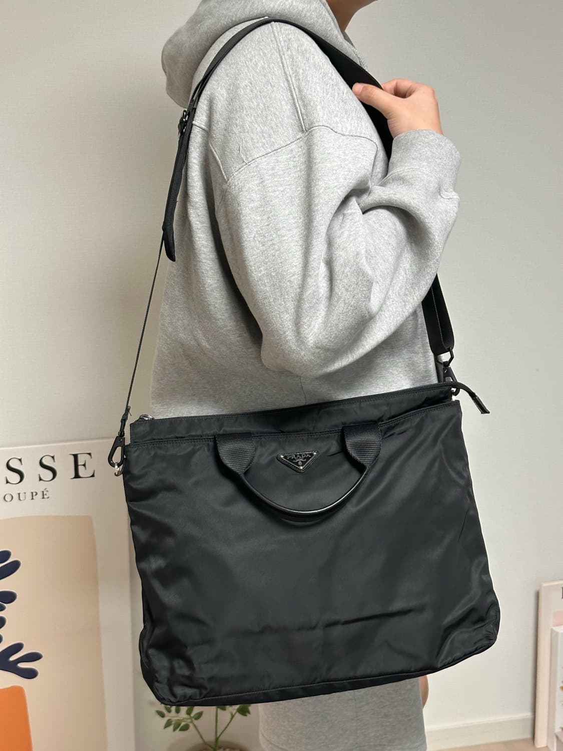 프라다 포코노 나일론 블랙 토트백 서류 가방 브리프케이스 상품이미지9