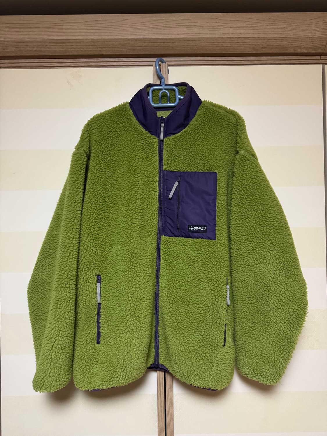 Gramicci 플리스 자켓 XL 그린 상품이미지2