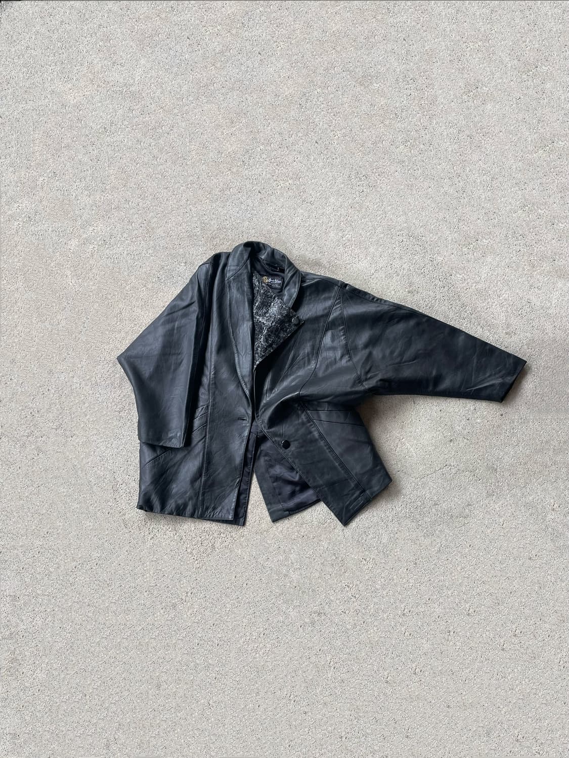 Black two way dolman sleeve jacket 상품이미지1