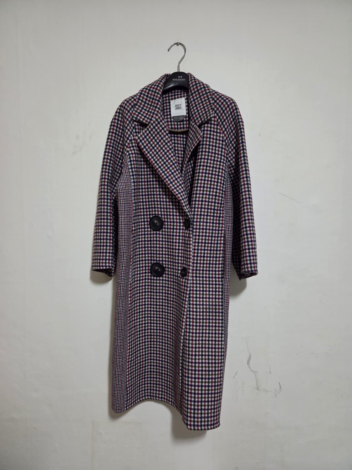 JUCY JUDY 체크 롱코트 XS 상품이미지1