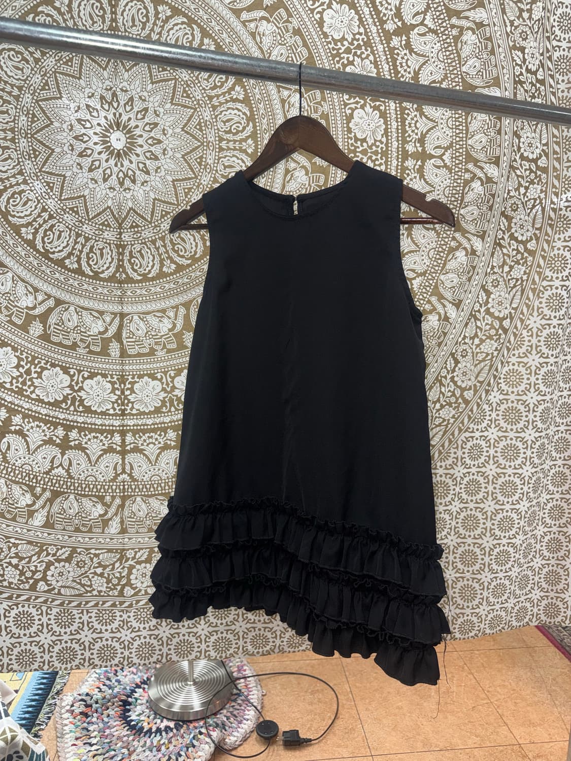 여성 프릴 민소매 미니원피스  상품이미지2