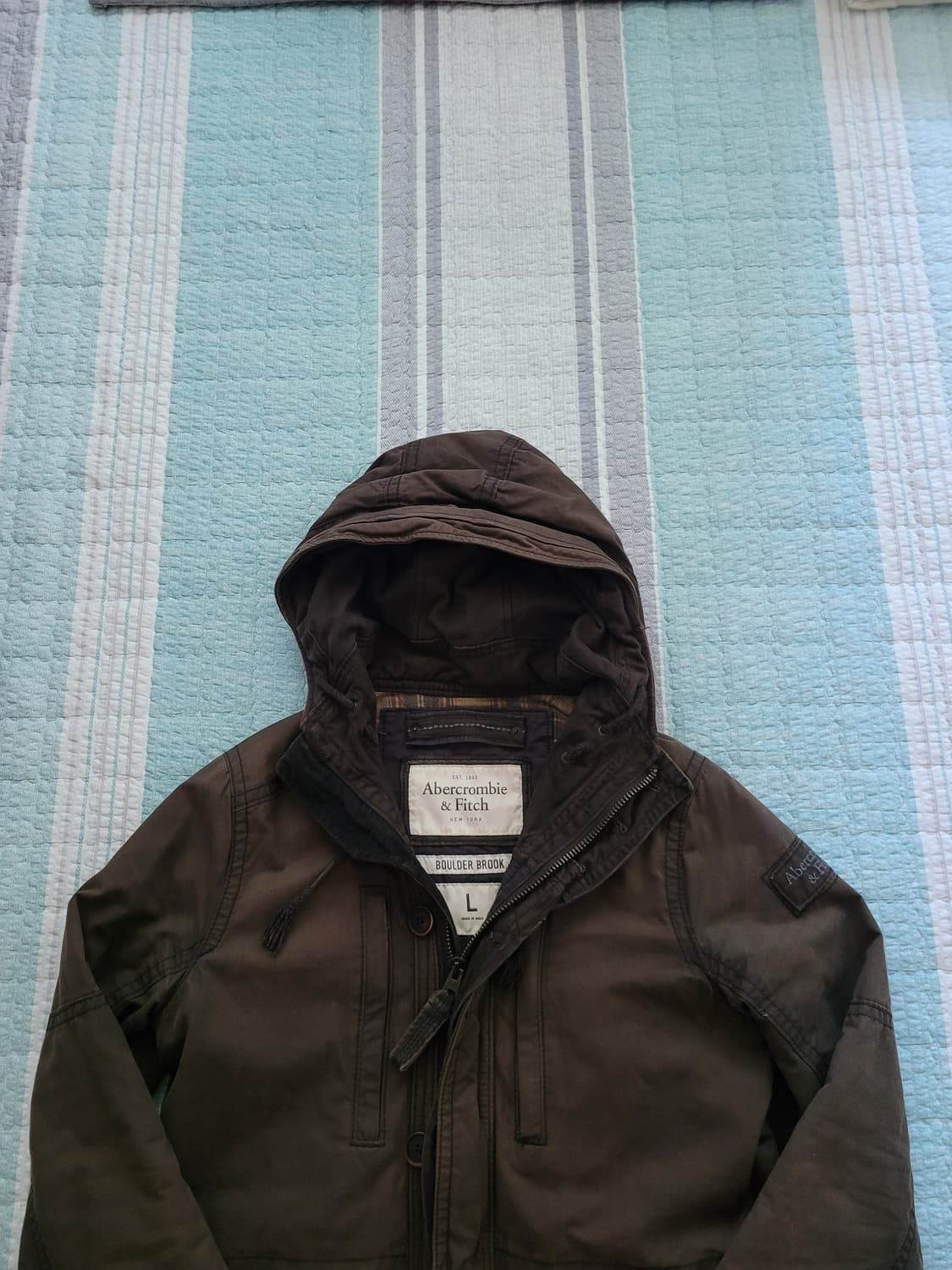 아베크롬비 Abercrombie 보울더브룩 왁스야상자켓 L 105사이즈 상품이미지4