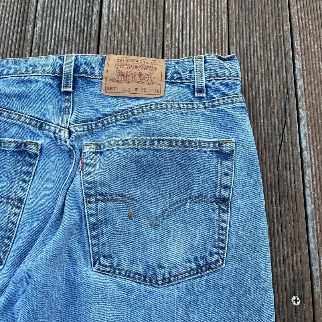 [36X30] 90s 빈티지 리바이스 567 made in usa 상품이미지5