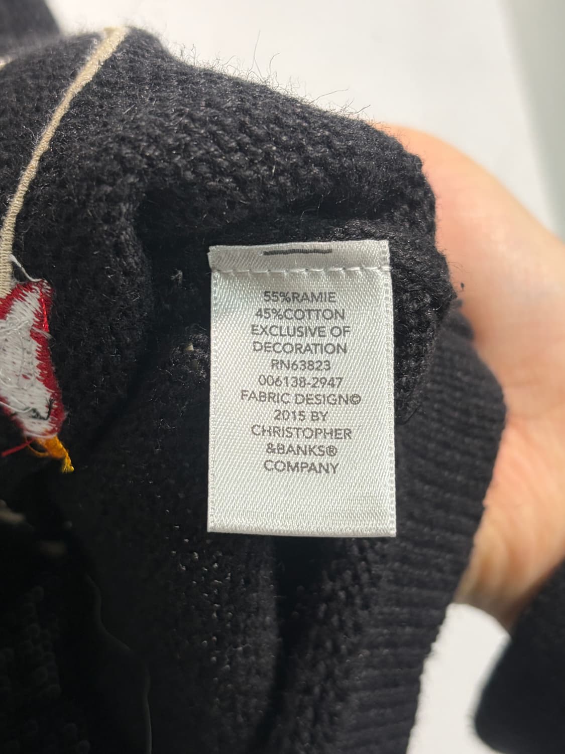 U.S.A. 크리스마스 라미&코튼 어글리니트 베스트 XL 상품이미지7