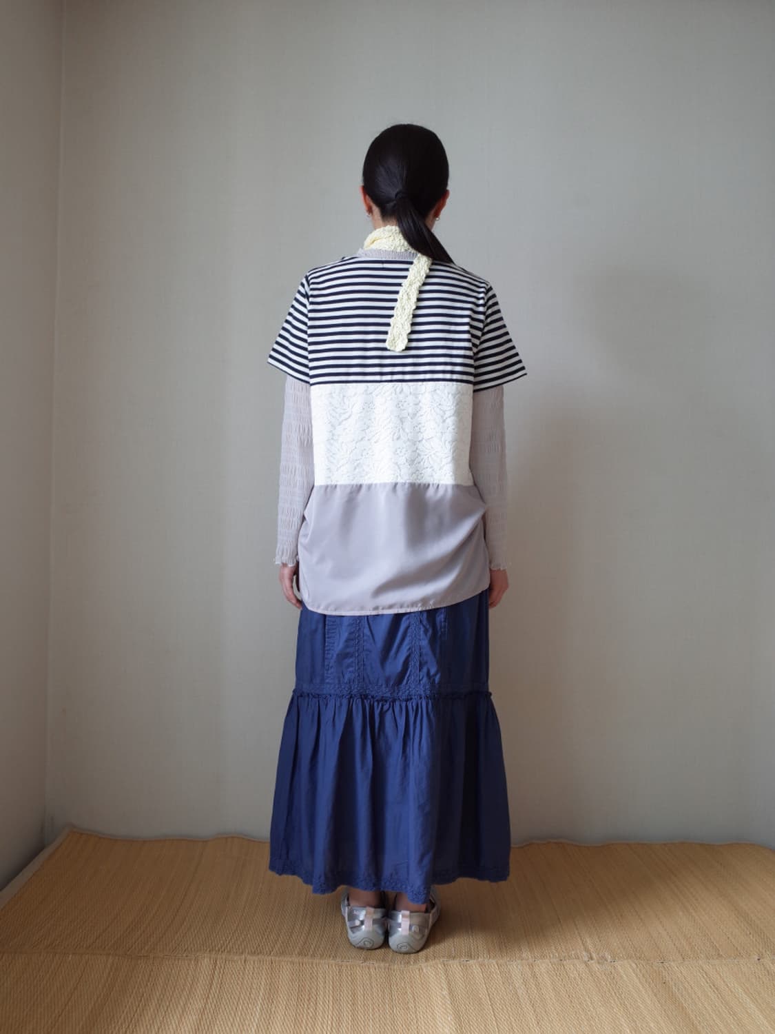 pintuck tired skirt 상품이미지2