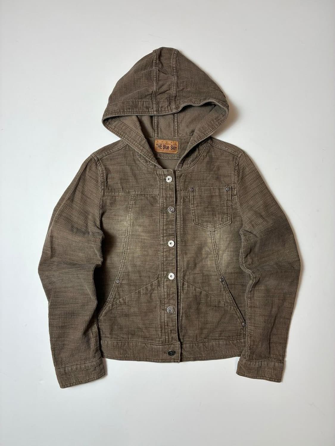 더블루스킨 코듀로이 페이딩 후디 자켓 PN8884 상품이미지1