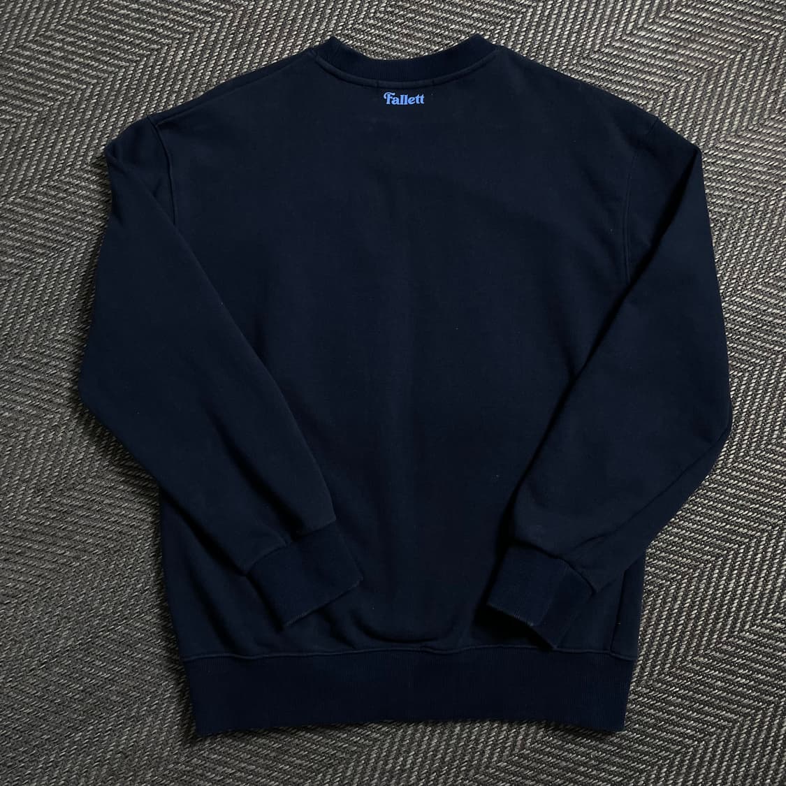 팔렛 플라워 빅로고 박시핏 부클 맨투맨 네이비o 4945 상품이미지6