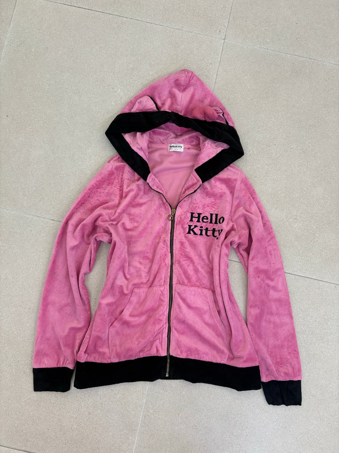 핑크 벨벳 키티 후드집업 상품이미지2