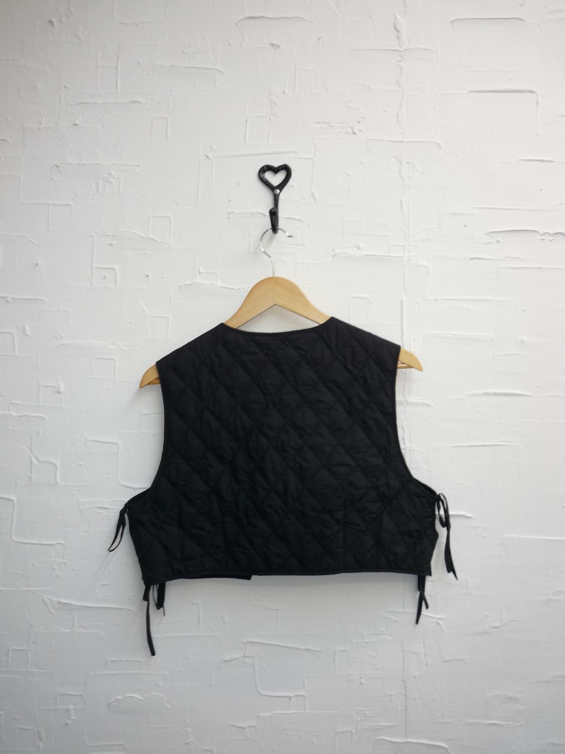 Ribbon quilted vest 상품이미지5