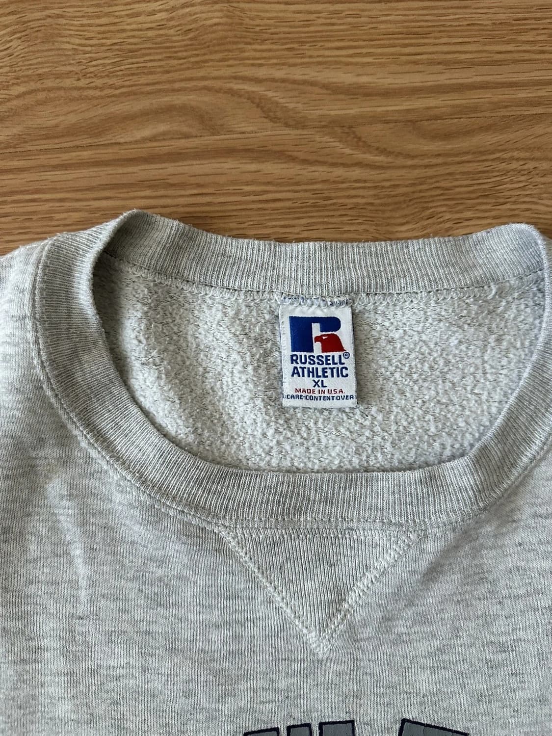  90s 러셀 애슬레틱 빈티지  회색 노스웨스턴 크루넥 상품이미지3