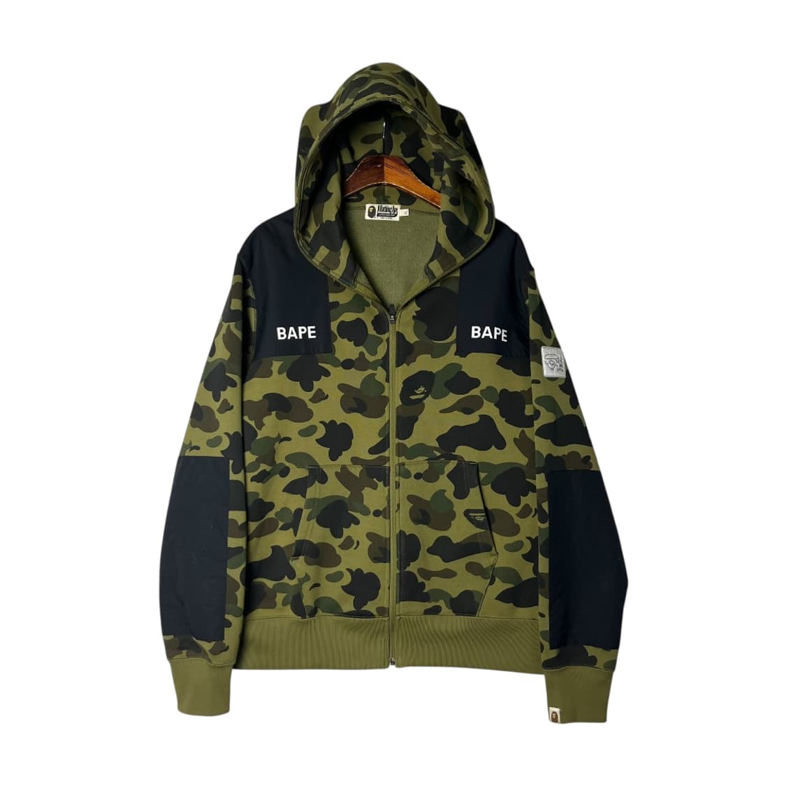 [A BATHING APE] 베이프 밀리터리 카모 패널 후드집업 상품이미지1