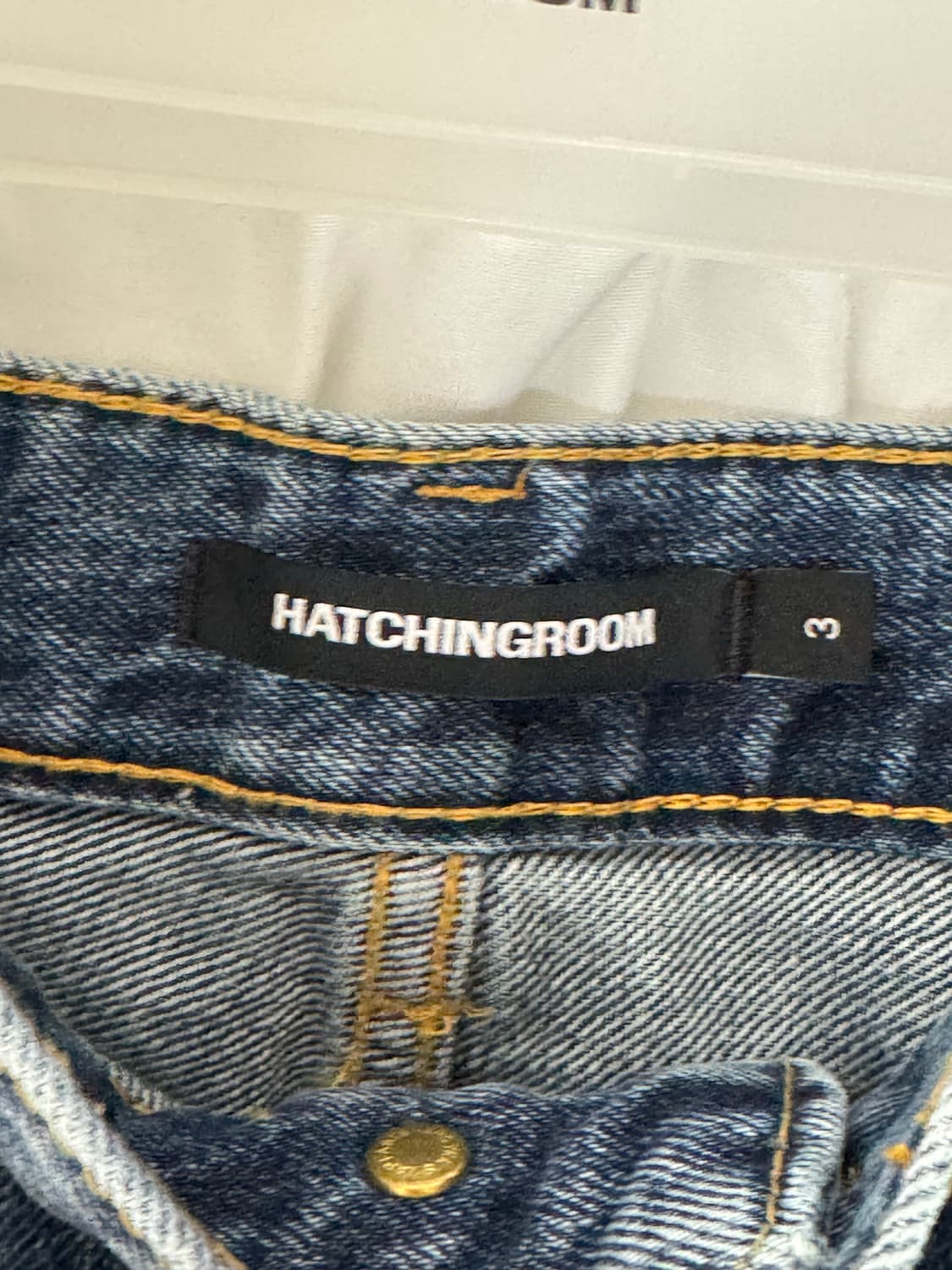 [3] 해칭룸 Wide Curve Jeans Washed Blue 상품이미지3