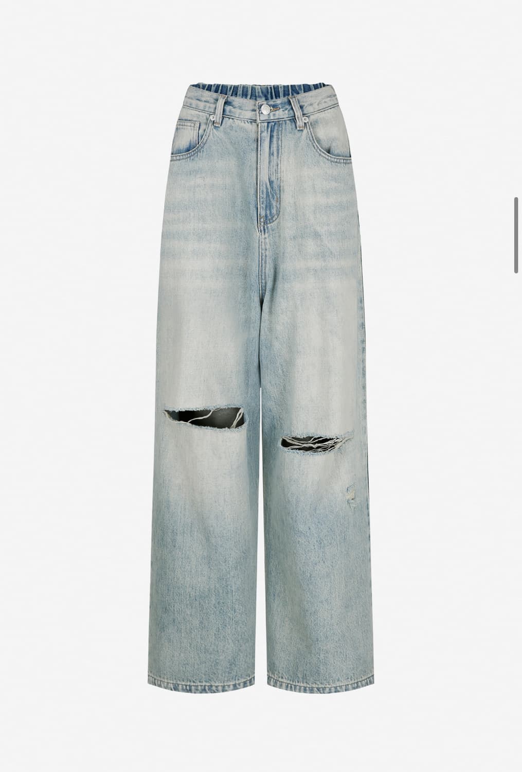 LANGER DIRTY B 아이스 컷팅 데님 진 상품이미지4