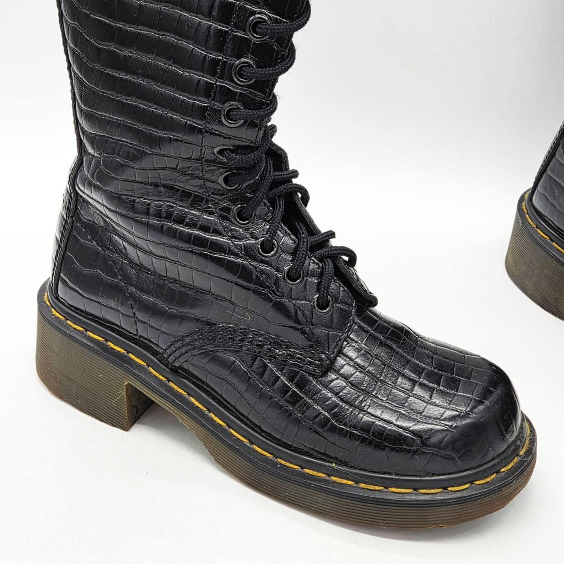 닥터마틴 90s 9730 20홀 크로크 블랙 영국제 (4) 상품이미지4