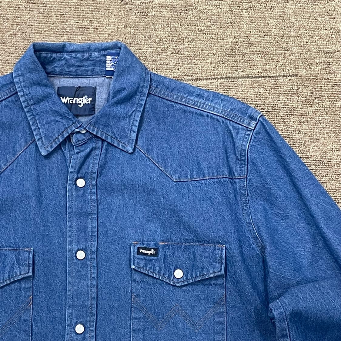 (L) Wrangler 랭글러 웨스턴 데님 셔츠 상품이미지2