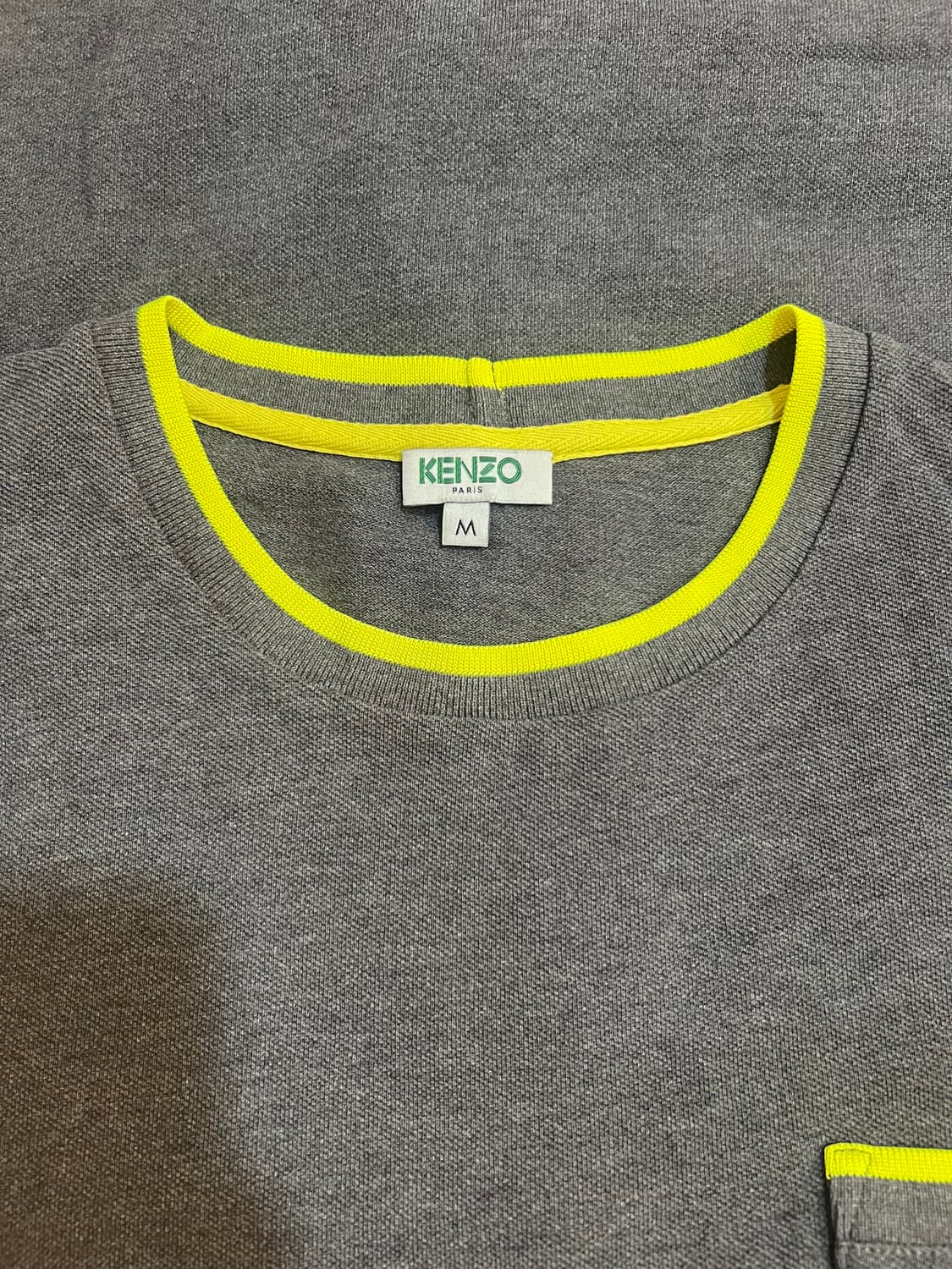 겐죠 KENZO 남성 차콜그레이 라운드티셔츠 PK티셔츠 상품이미지5