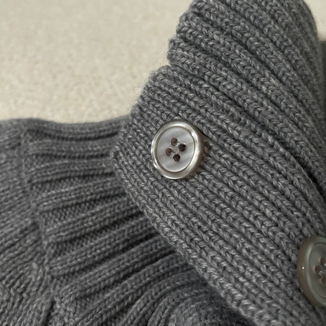 일본빈티지 그레이 니트케이프 상품이미지4