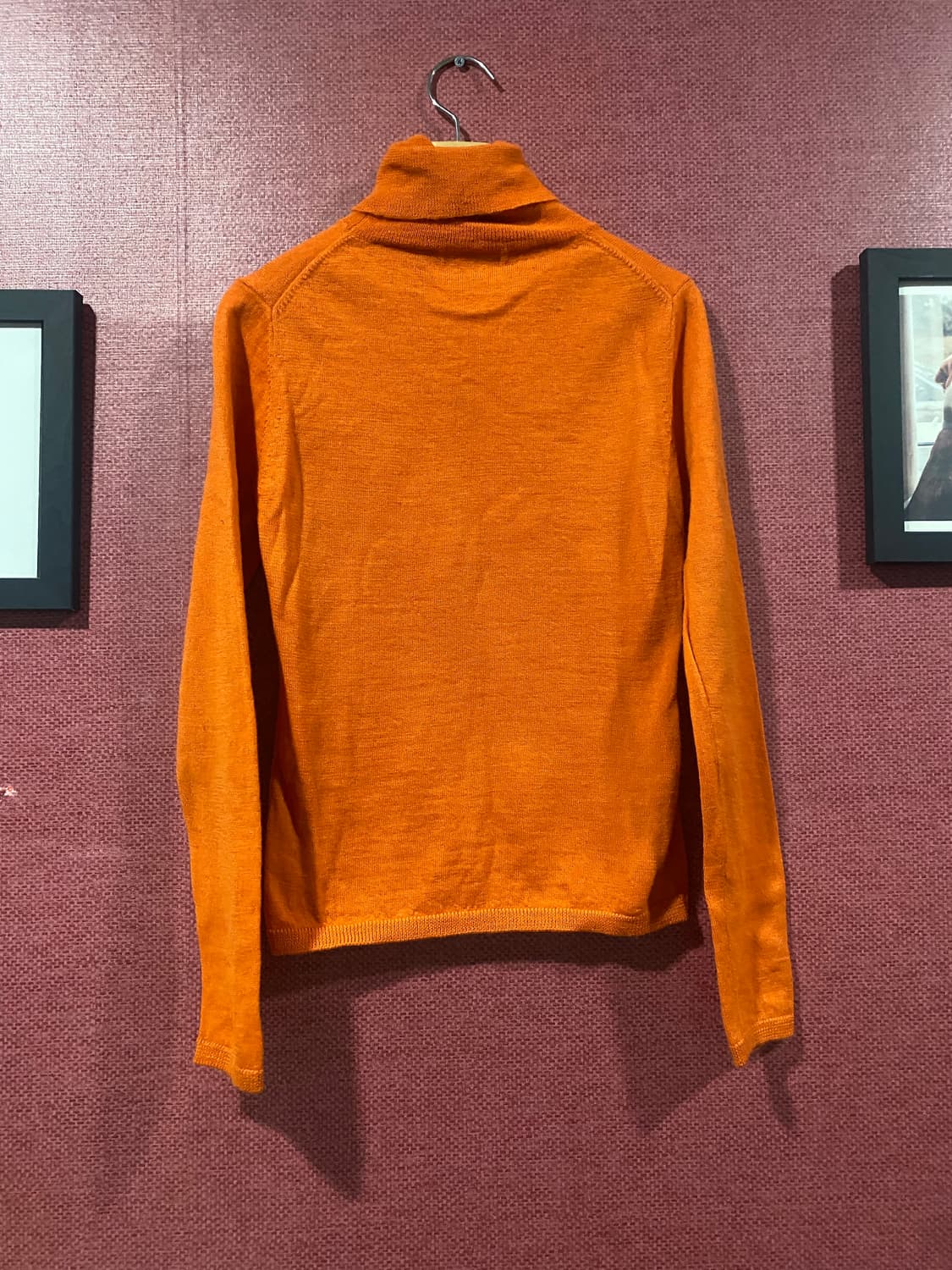 Skolei 스콜에이 오렌지 터틀넥 니트 이너 상품이미지5