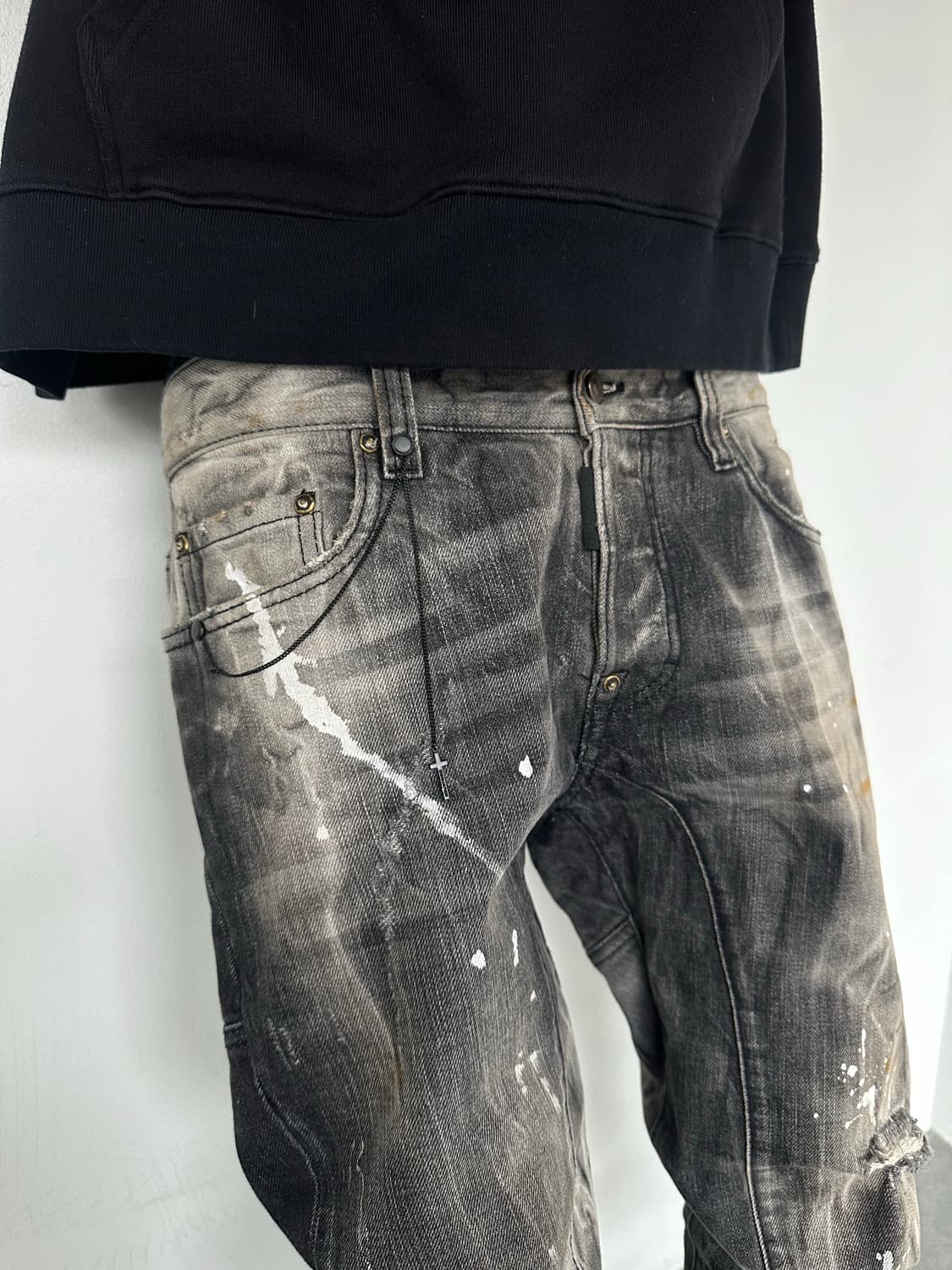 디스퀘어드 크로스 체인 아카이브 새깅진 상품이미지4