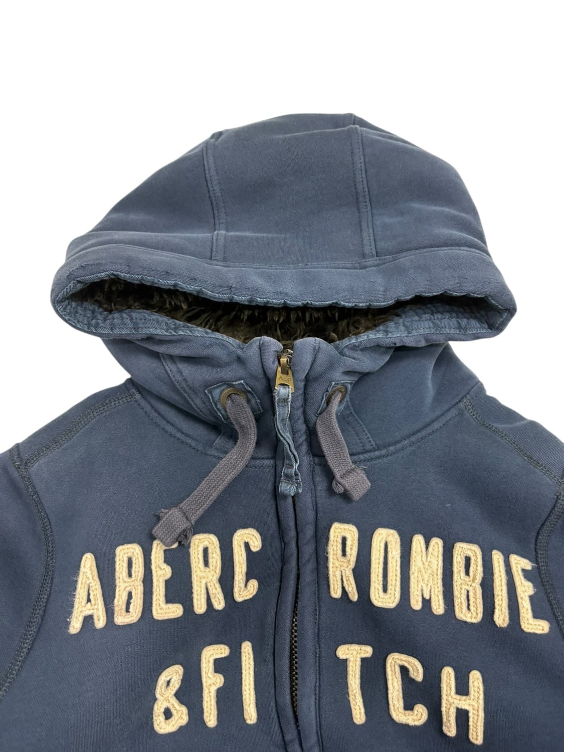 아베크롬비 퍼 후드집업 네이비 상품이미지6