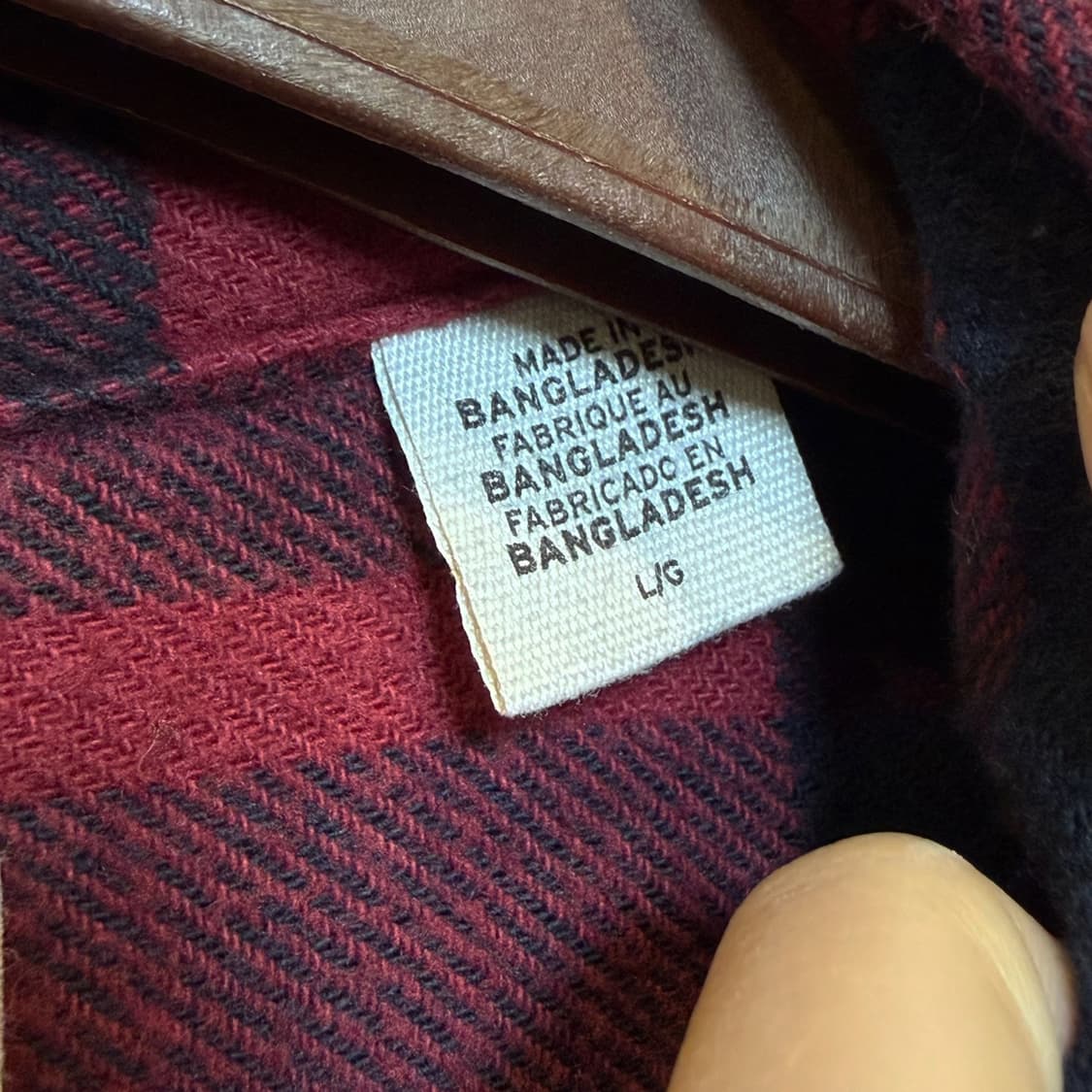 리바이스 플란넬 버팔로 체크 워크셔츠 와이드패턴 디테일 레드 상품이미지6