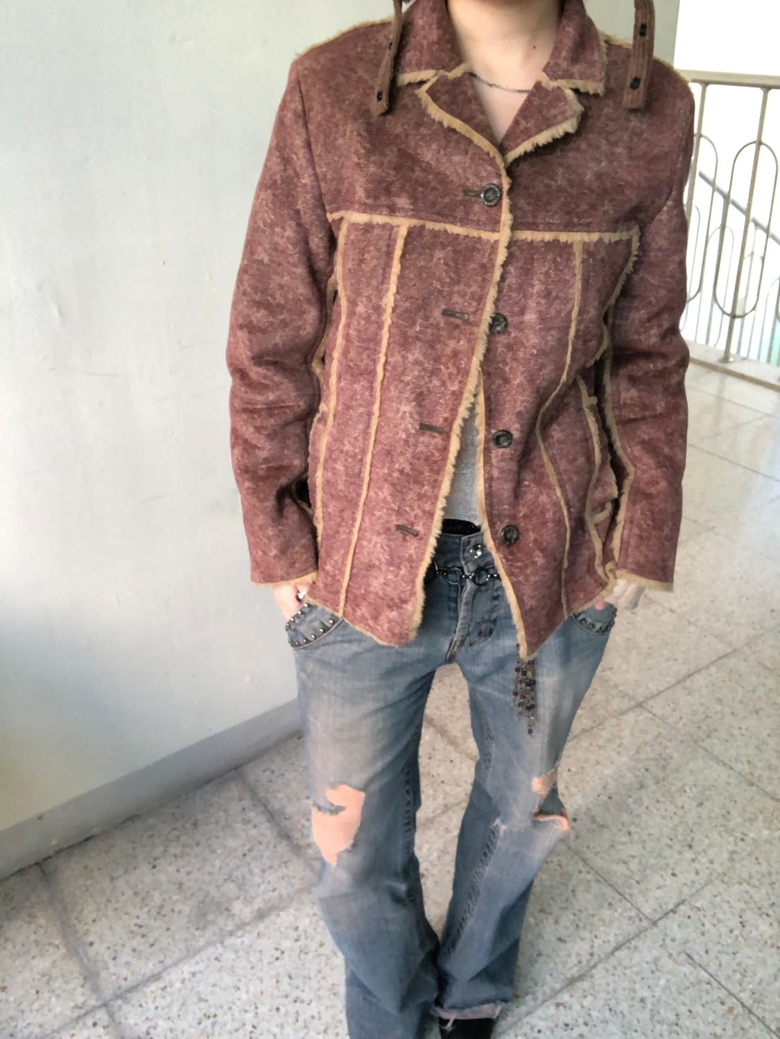 vtg shearling jk 상품이미지8