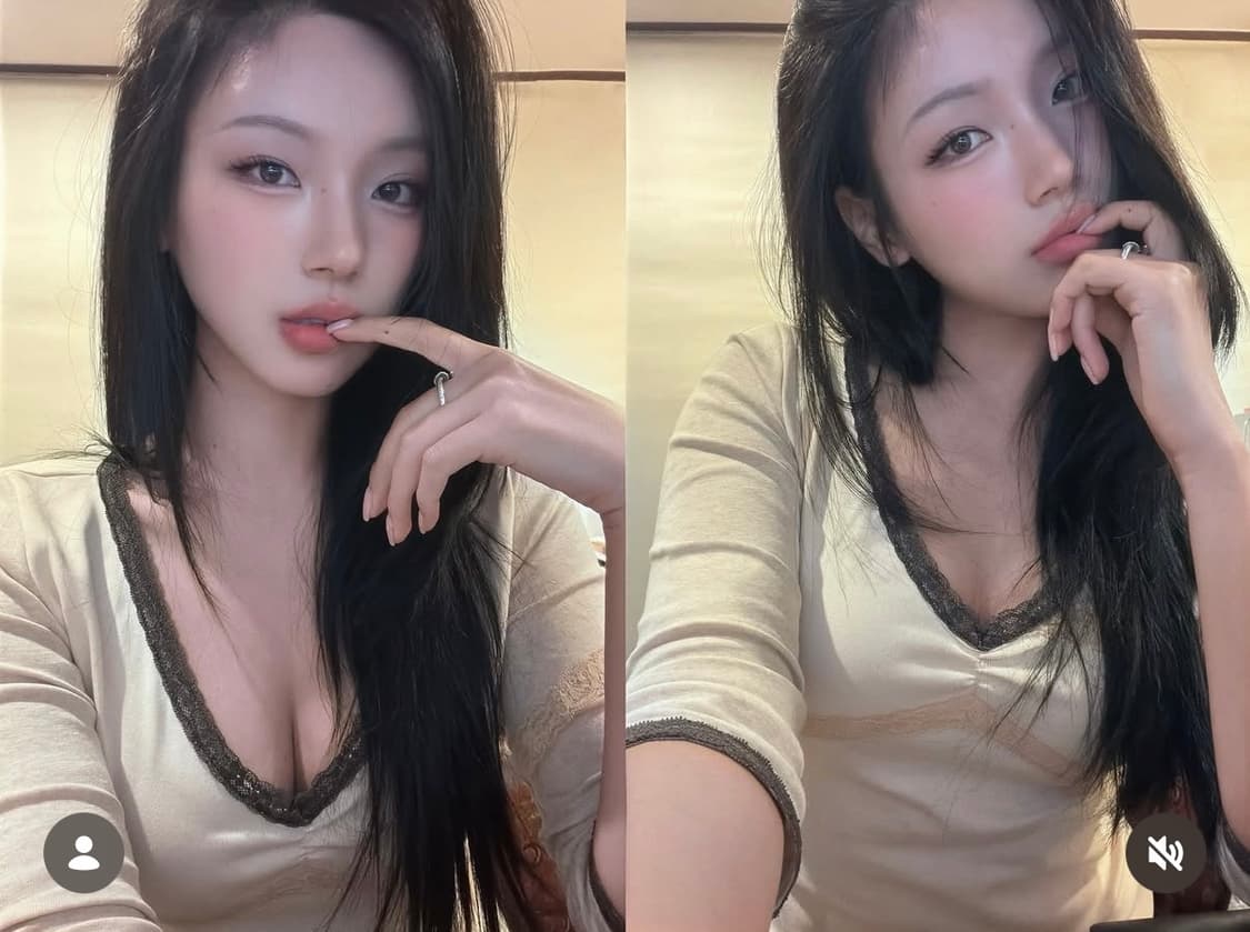 인앤양인하모니 레이스 탑 베이지핑크 7부티 상품이미지1