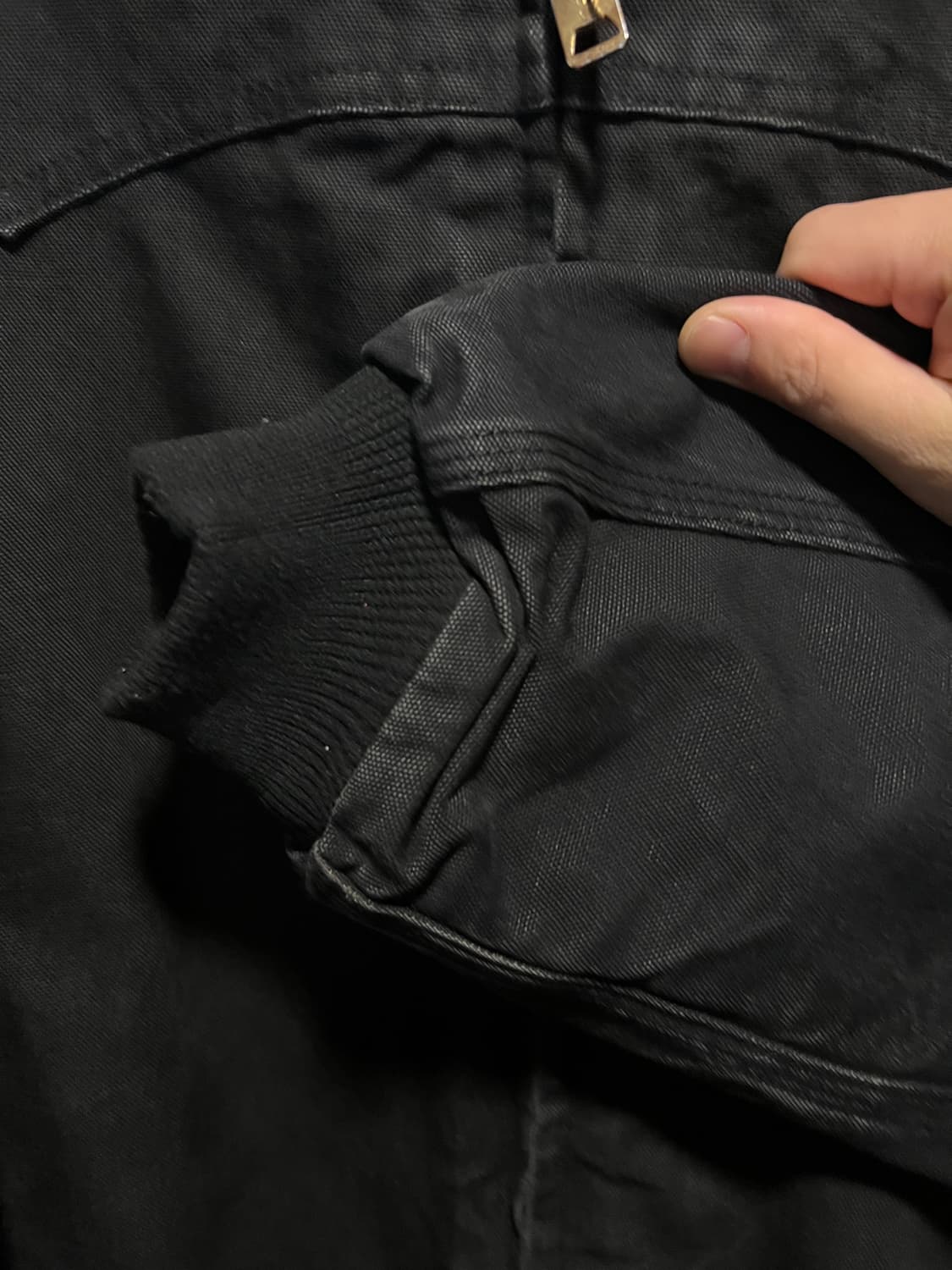 [2XL]칼하트 USA J14 산타페 블랙 캔버스 워크 자켓 상품이미지5